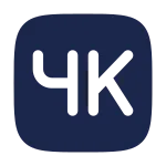4k SVG Icon